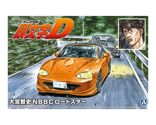 Aoshima 1/24 Initial D Omiya Satoshi NB8C Roadster